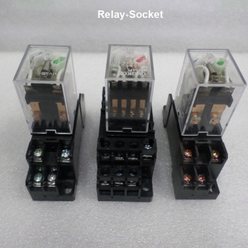 รหัส SMX00012 Relay พร้อม Socket MY2,MY4,LY2N. 12vdc,24vdc,220vac.