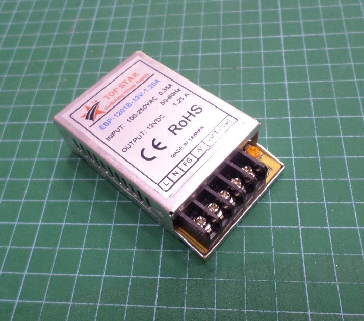 รหัส SPW017 Power Supply 12V 1.25A. <1 Output> Input 100-220VAC คลิกดูรายละเอียด>>