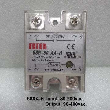 รหัส SMX00018 Solid State Relay 50Amp. มี Input และ Output ให้เลือกดังนี้