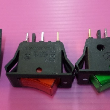 รหัส SMR013 Switch เปิด ปิด LED ON-OFF 3 ขา 220vac. คละสี คลิกดูรายละเอียด>>
