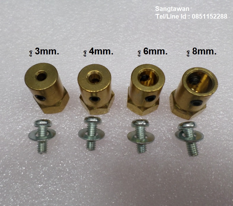 รหัส SMI0001 บูชหกเหลี่ยมสำหรับยึดล้อ 